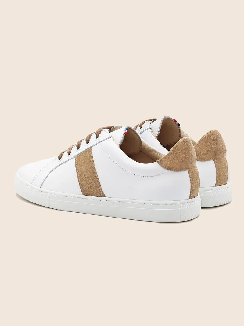 Baskets Made in France cuir beige