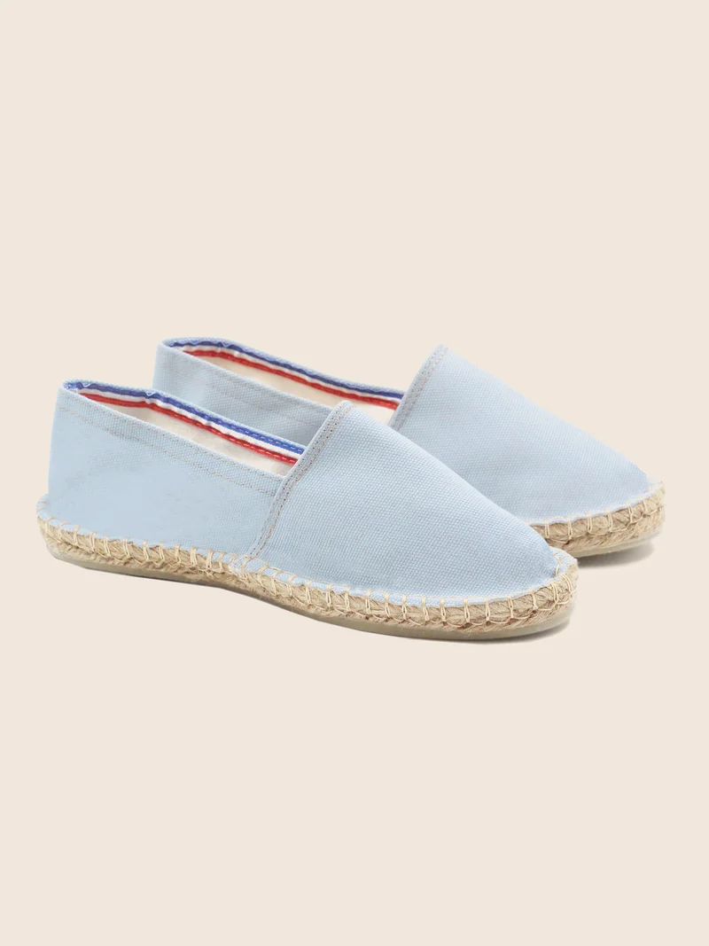 Espadrilles coton recyclé bleu clair