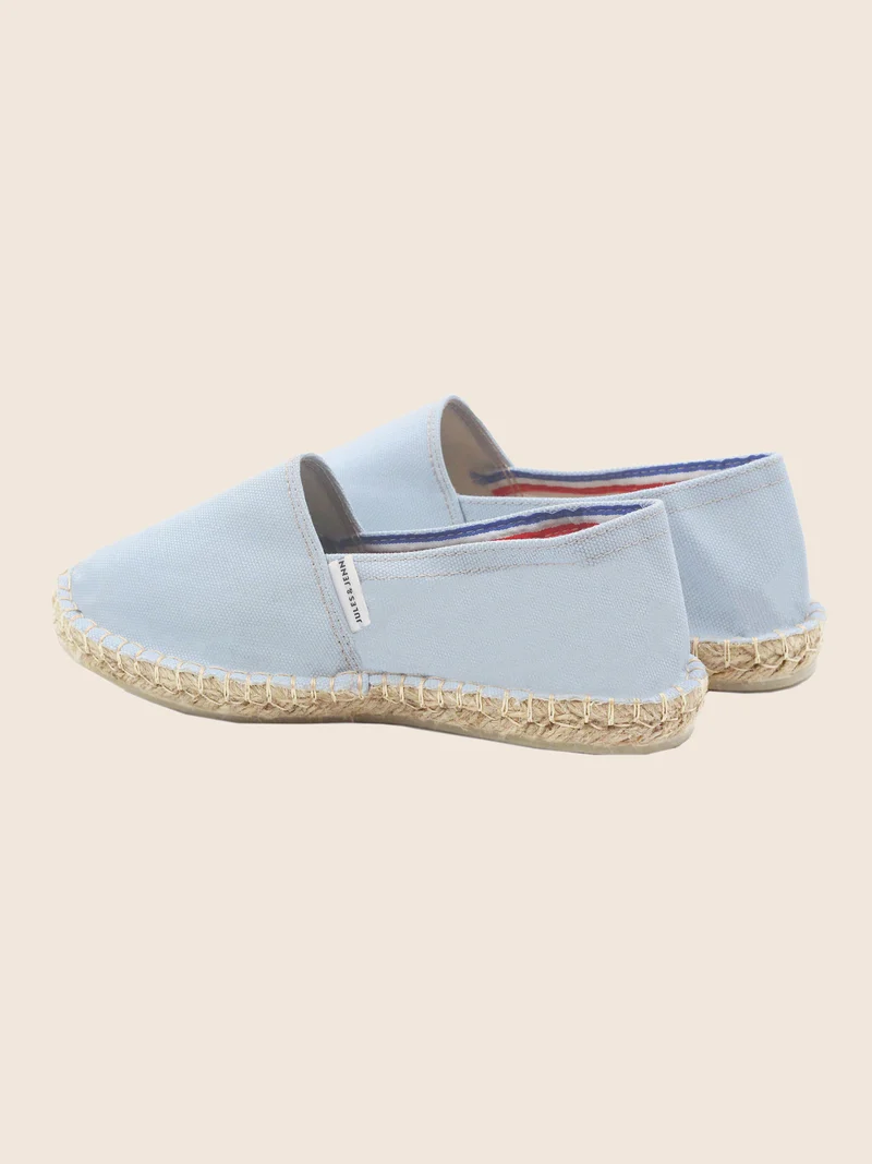 Espadrilles coton recyclé bleu clair