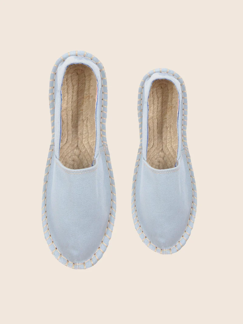 Espadrilles coton recyclé bleu clair