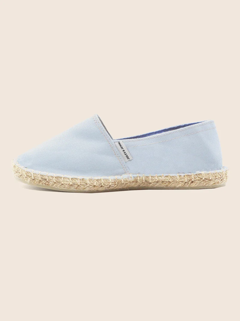 Espadrilles coton recyclé bleu clair