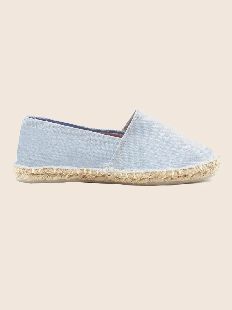 Espadrilles coton recyclé bleu clair