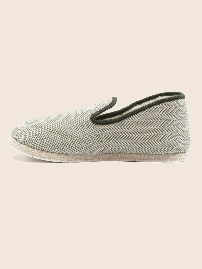 Charentaises tradition blanc kaki