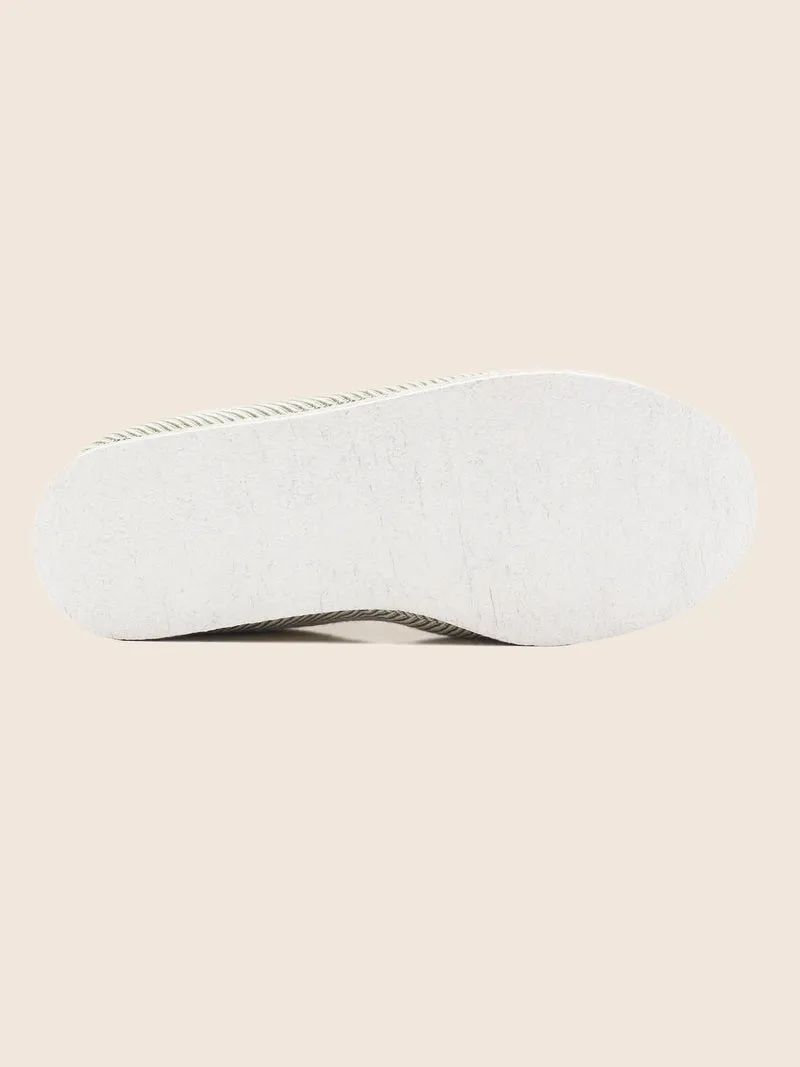 Charentaises tradition blanc kaki