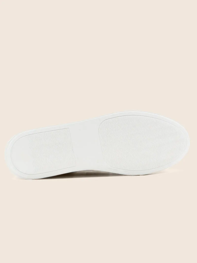 Baskets Made in France grainé blanc