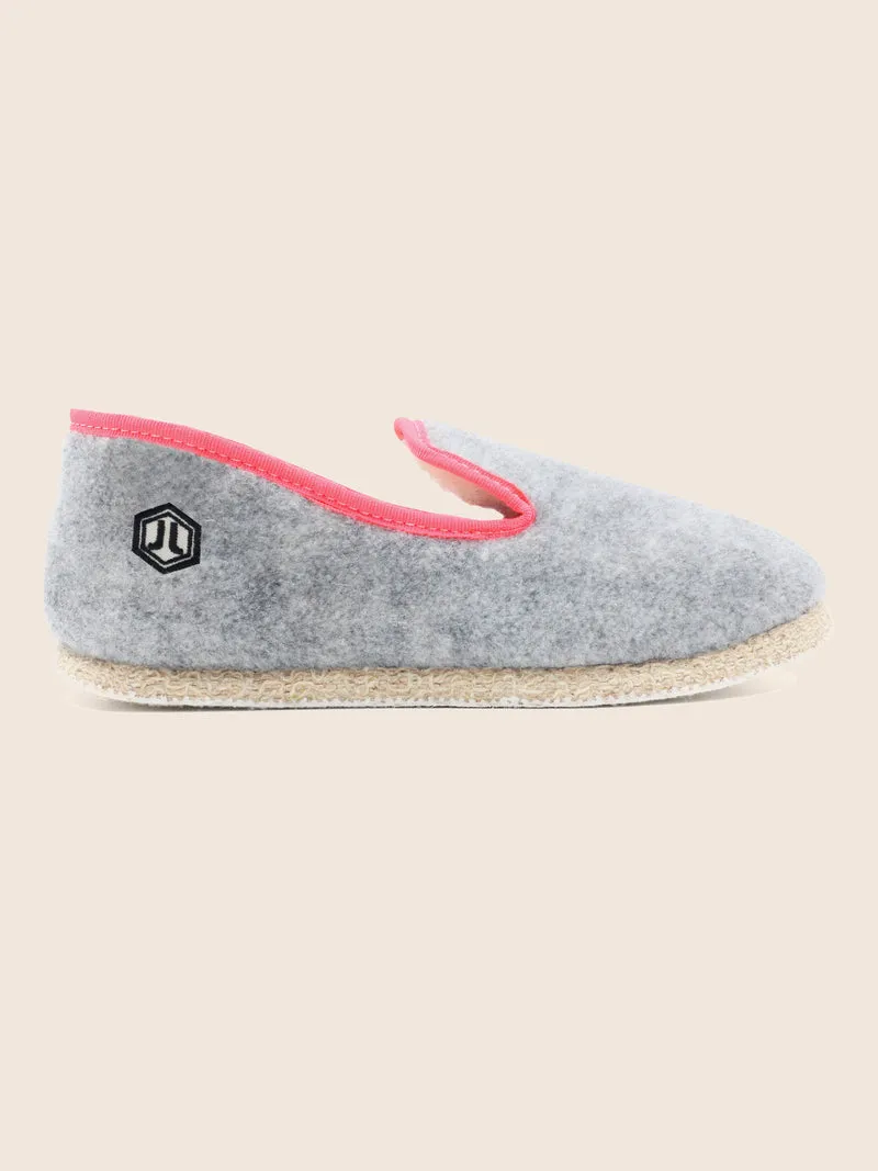 Charentaises tradition gris rose