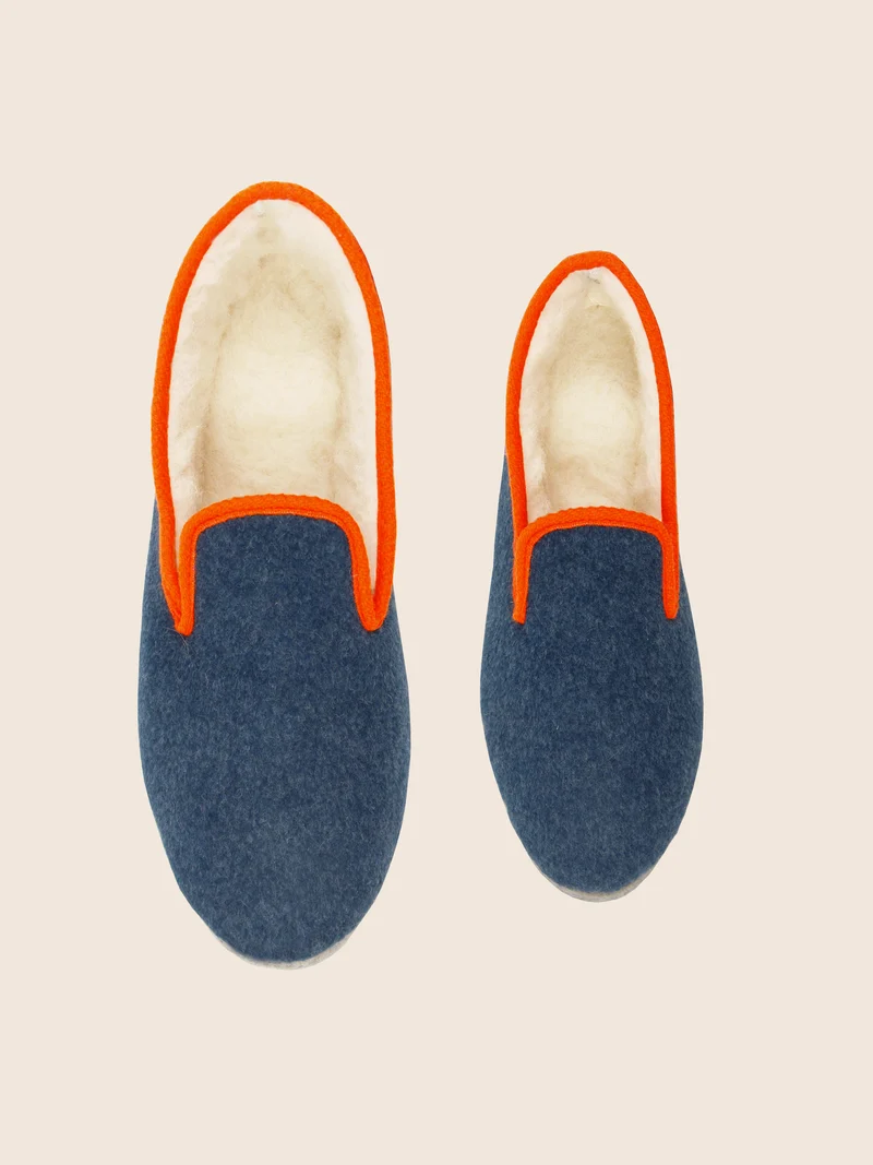 Charentaises tradition bleu denim