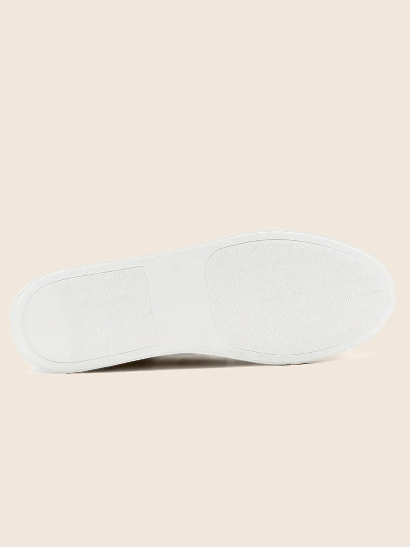 Baskets Made in France cuir kaki