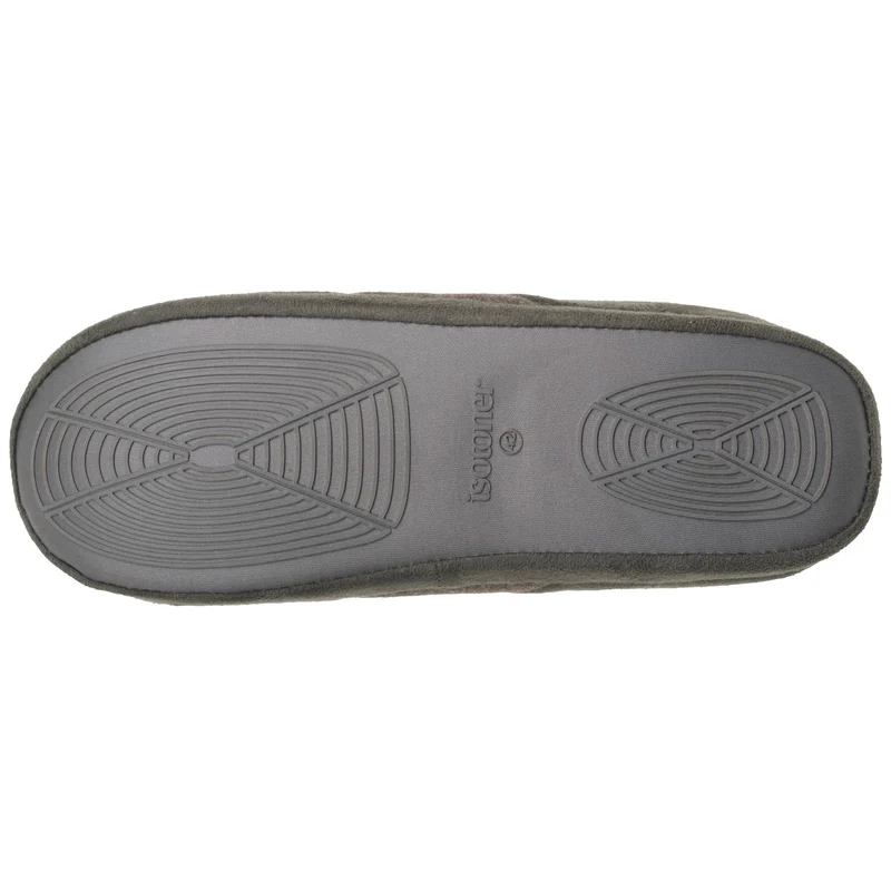 Chaussons Mules Homme polaire Kaki chiné