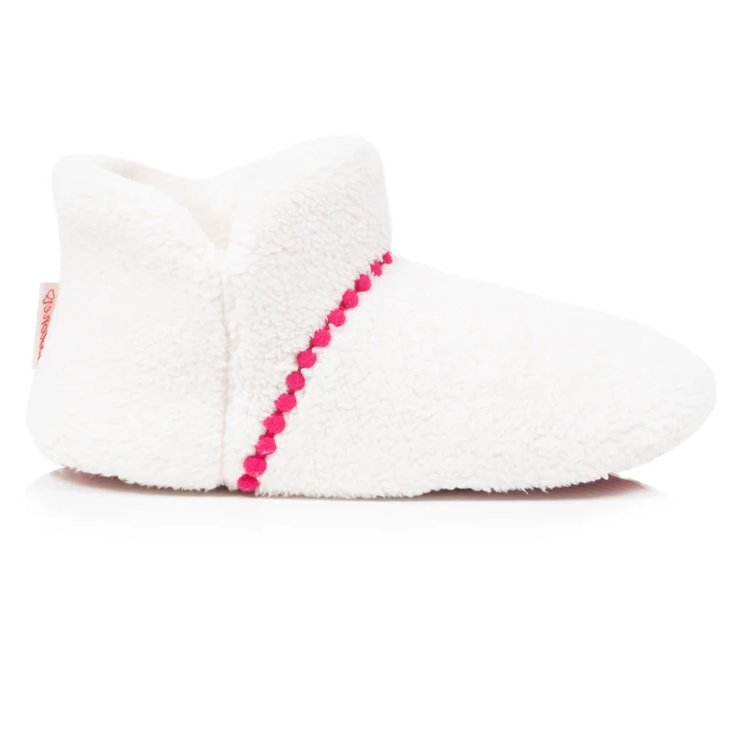 Chaussons Bottillons Femme sherpa lama Ivoire