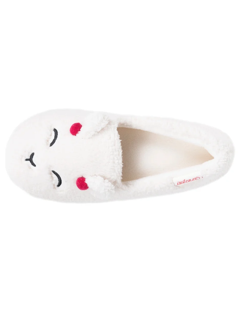 Chaussons Slippers Femme sherpa lama Ivoire