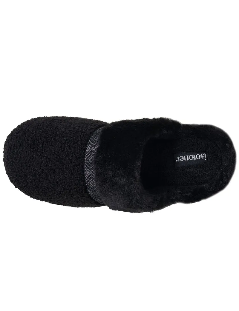 Chaussons Mules crantées Femme Noir