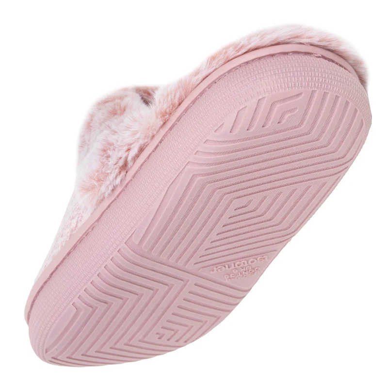 Chaussons Mules Femme BLOUP maille Blush