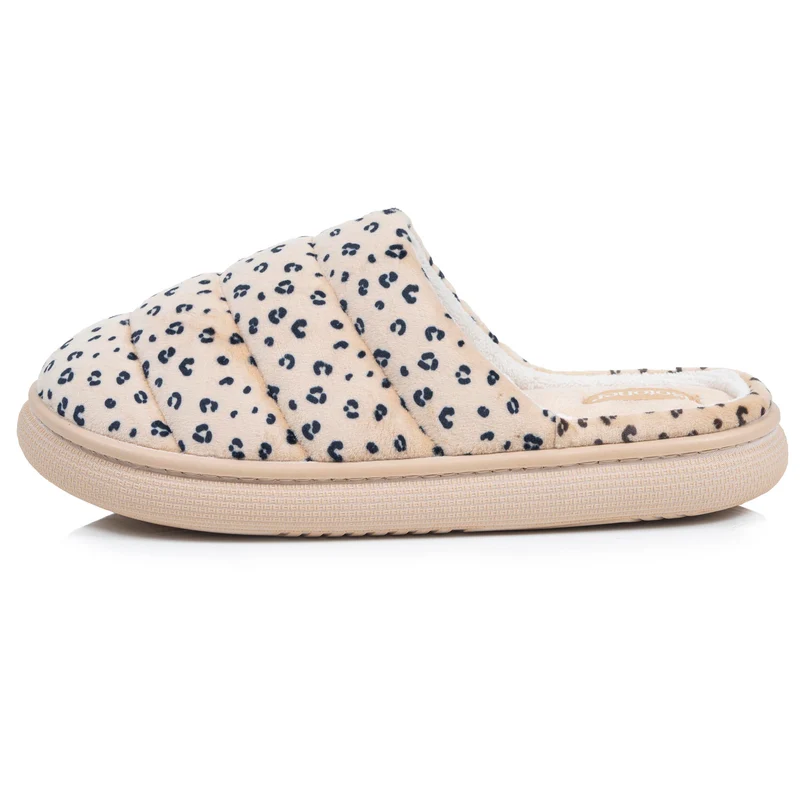 Chaussons Mules Femme BLOUP Léopard clair