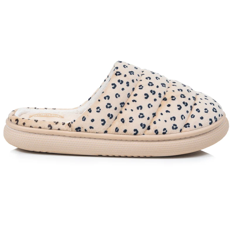 Chaussons Mules Femme BLOUP Léopard clair