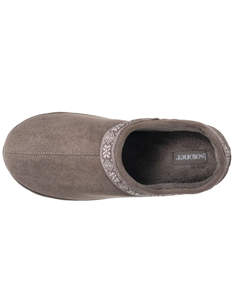Chaussons Mules plateforme Femme Taupe