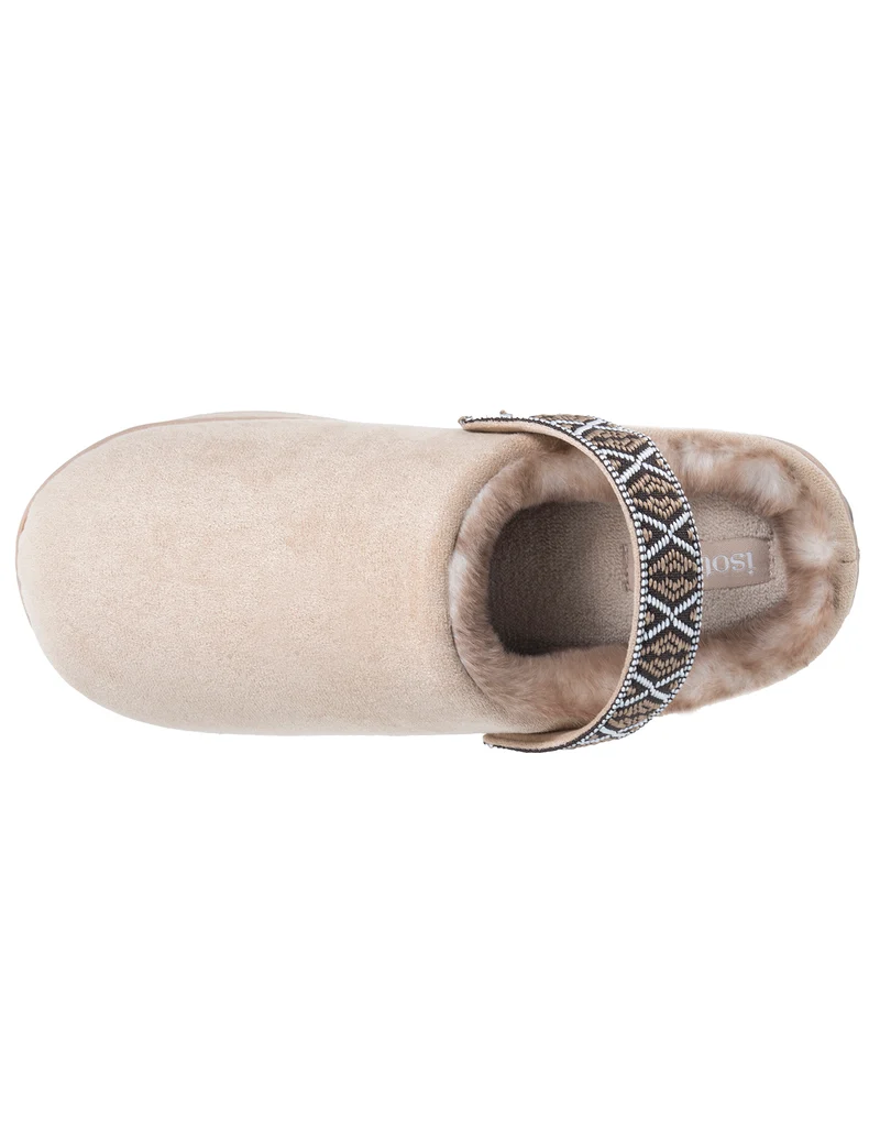 Chaussons Mules plateforme Femme Beige
