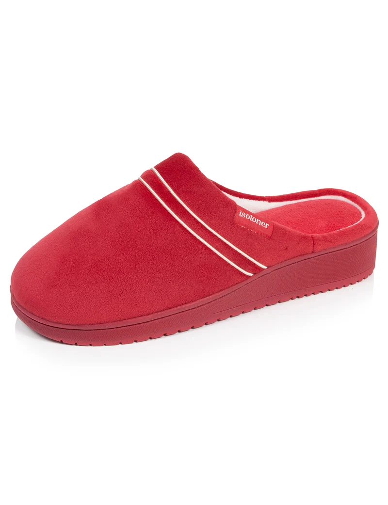 Chaussons Mules Femme talon Rouge