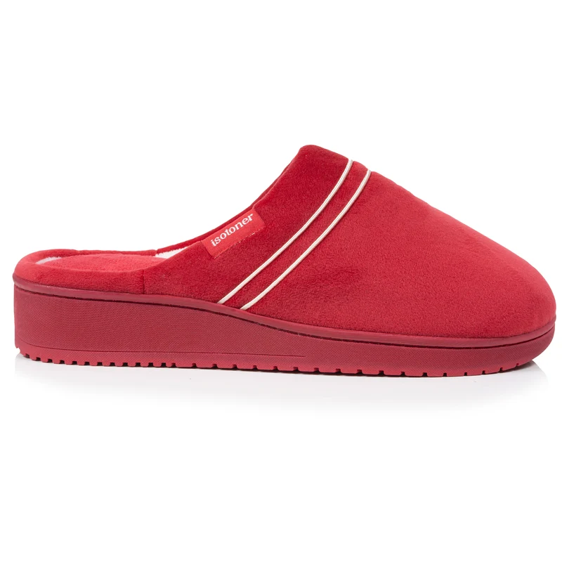 Chaussons Mules Femme talon Rouge