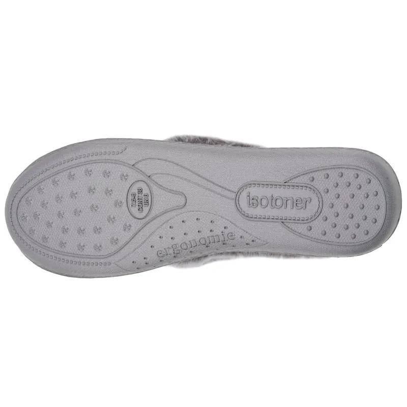 Chaussons Charentaises Femme Relief Gris