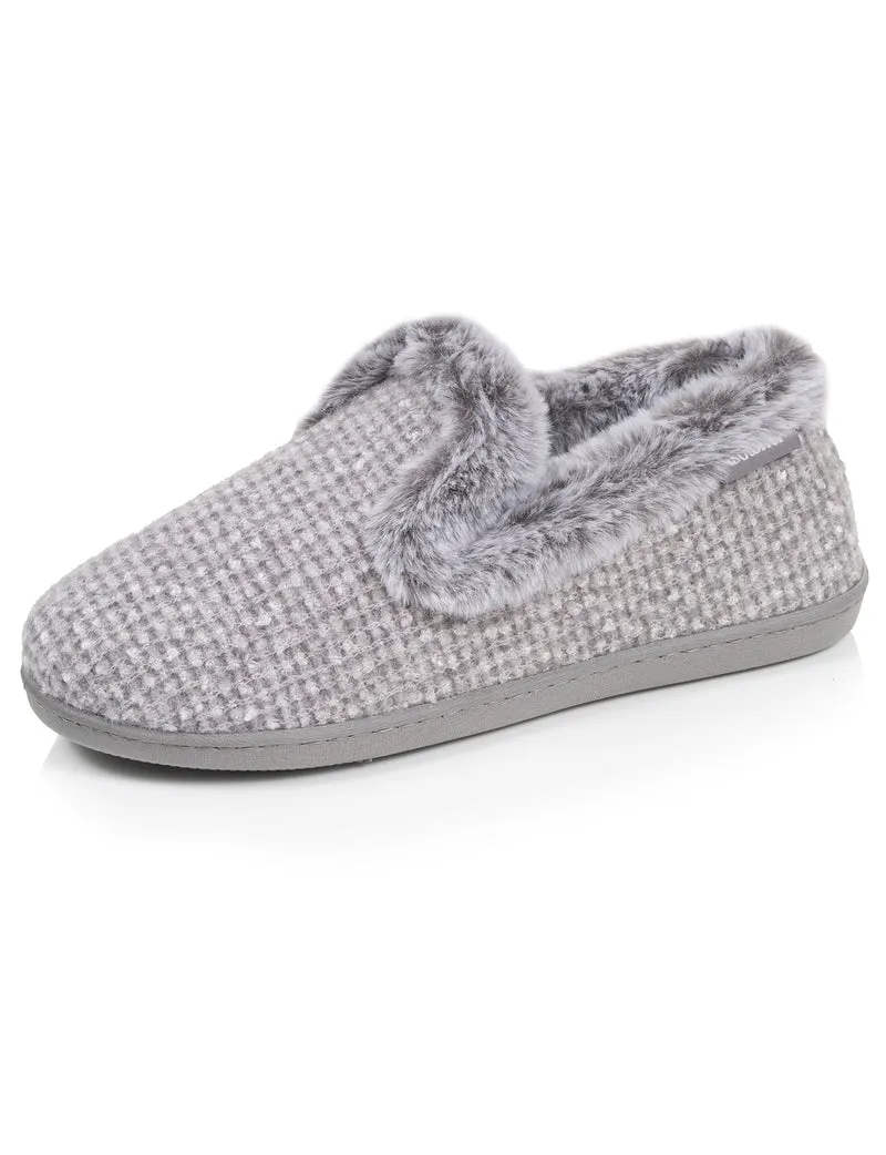 Chaussons Charentaises Femme Relief Gris