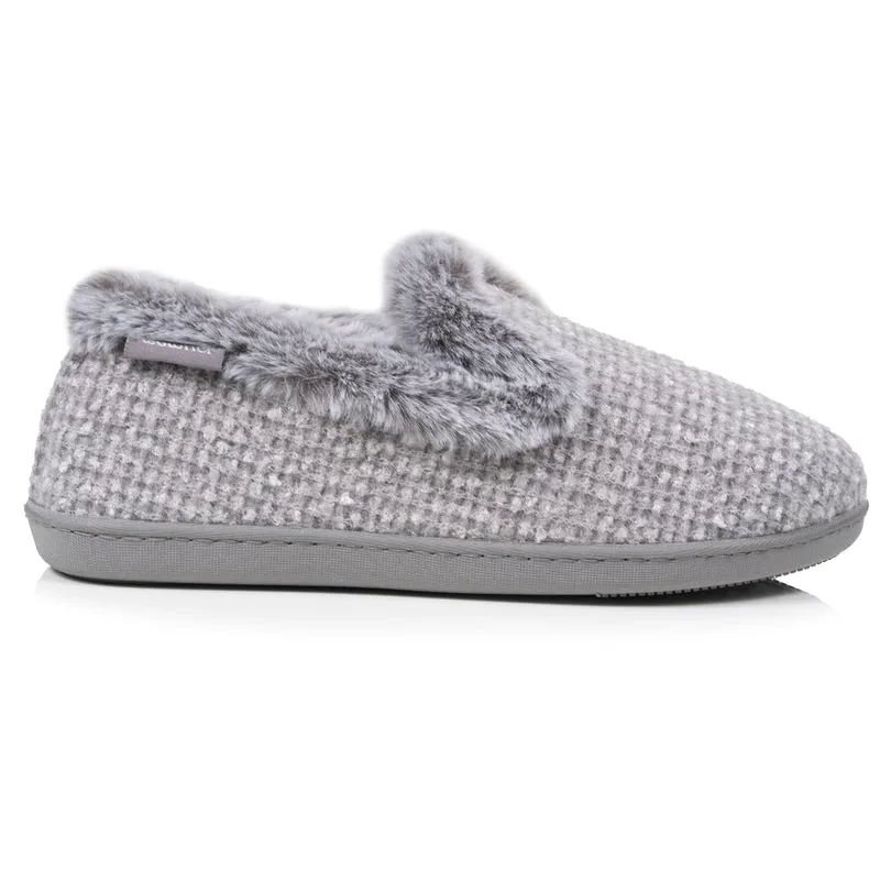 Chaussons Charentaises Femme Relief Gris