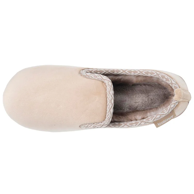 Chaussons Charentaises Femme Beige fourrés