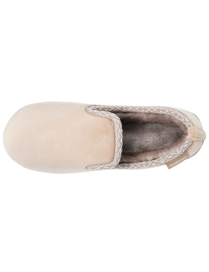 Chaussons Charentaises Femme Beige fourrés