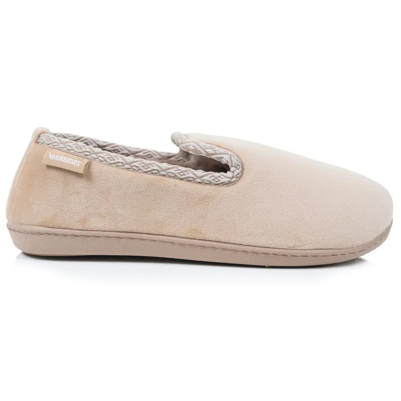Chaussons Charentaises Femme Beige fourrés
