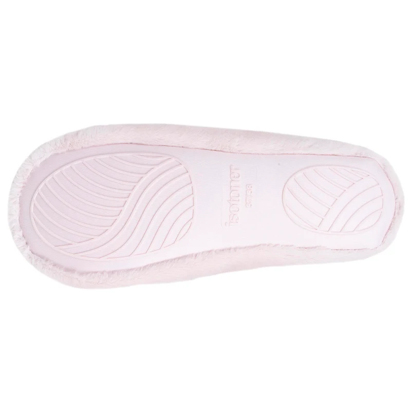 Chaussons Ballerines Femme 3D fourrure Rose