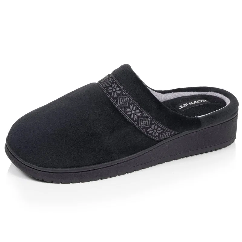 Chaussons Mules Femme talon Noir
