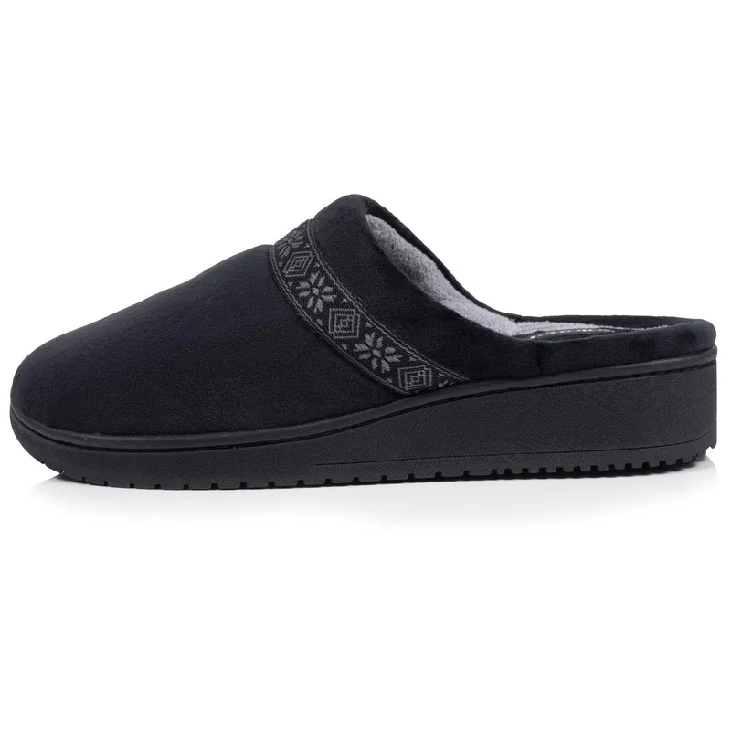 Chaussons Mules Femme talon Noir