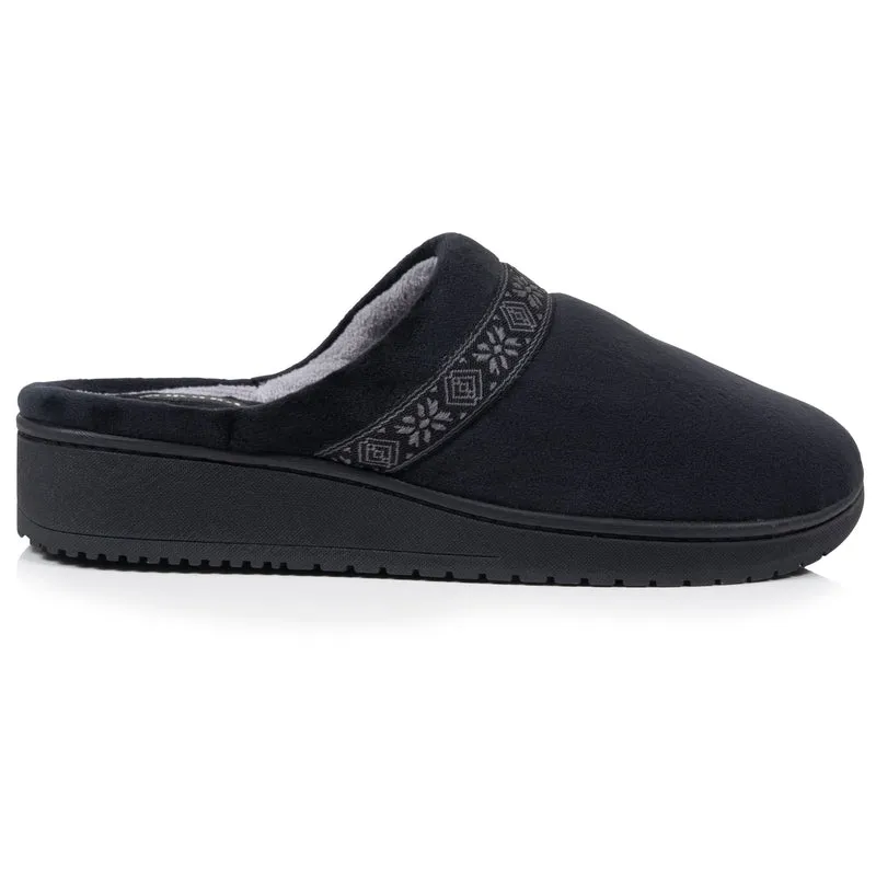 Chaussons Mules Femme talon Noir