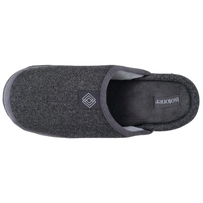 Chaussons Mules Homme Gris semelle crantée