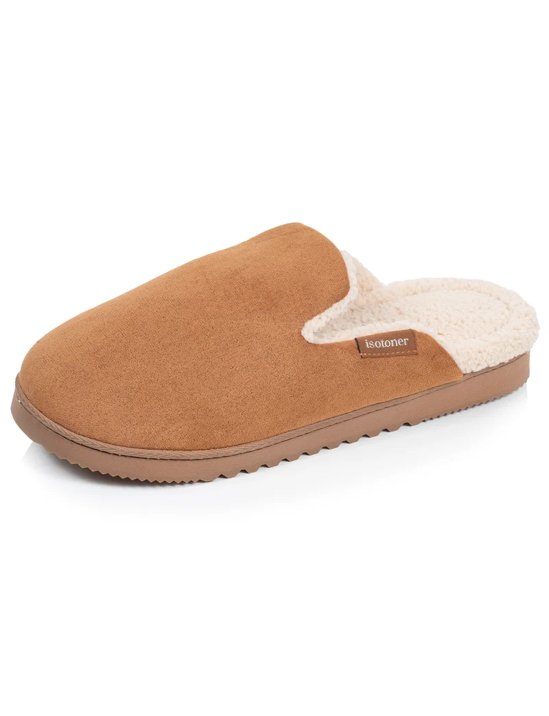 Chaussons Mules Homme Camel sherpa
