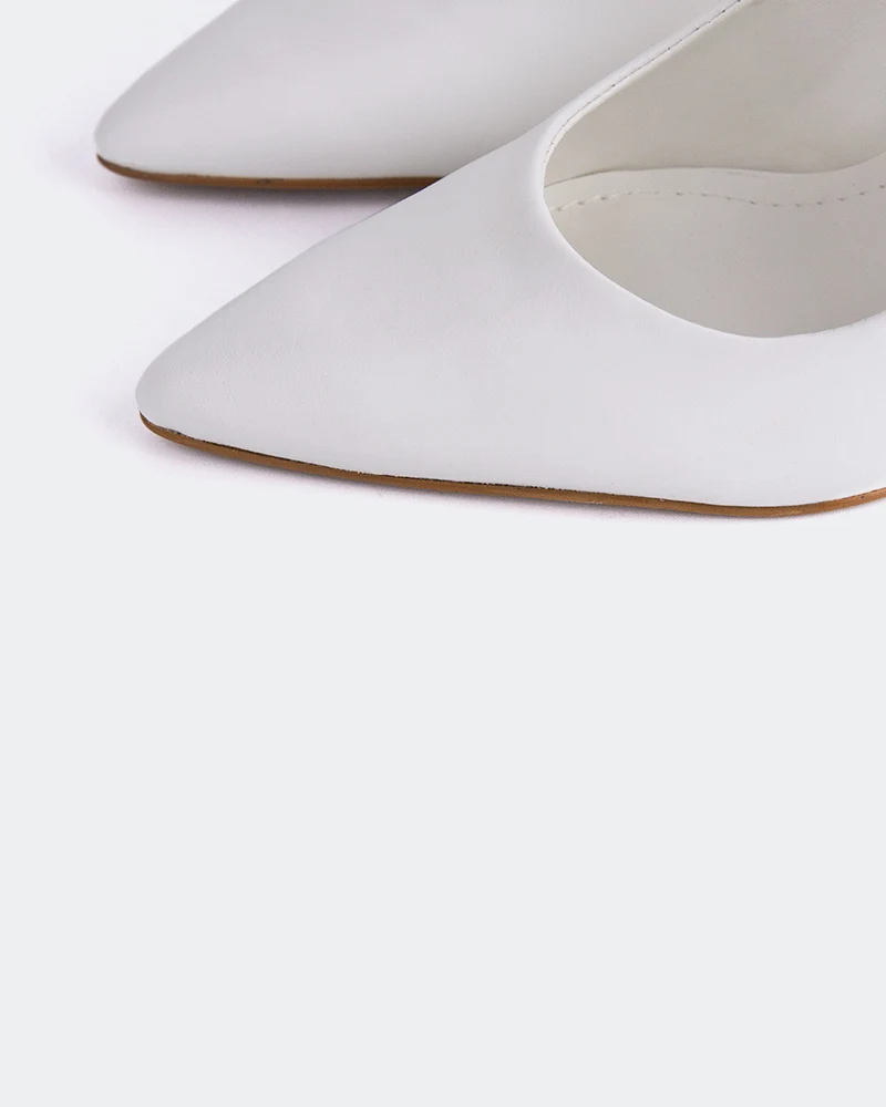 Morisha White Leather