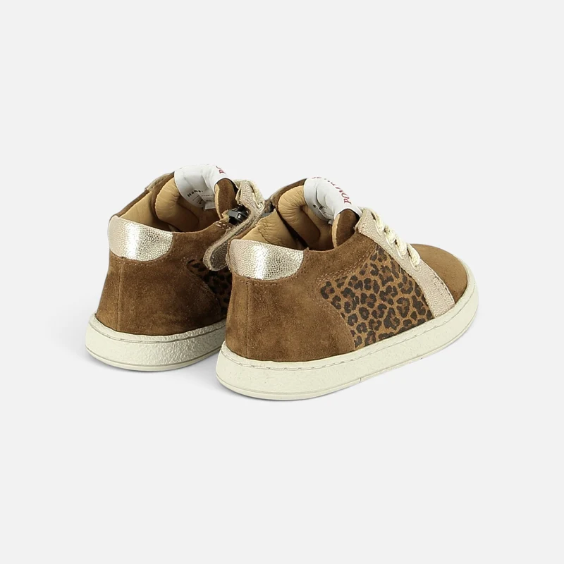 MOUSSE ZIP TOP - VELOUR-BABY LEO - MIEL-NATUREL