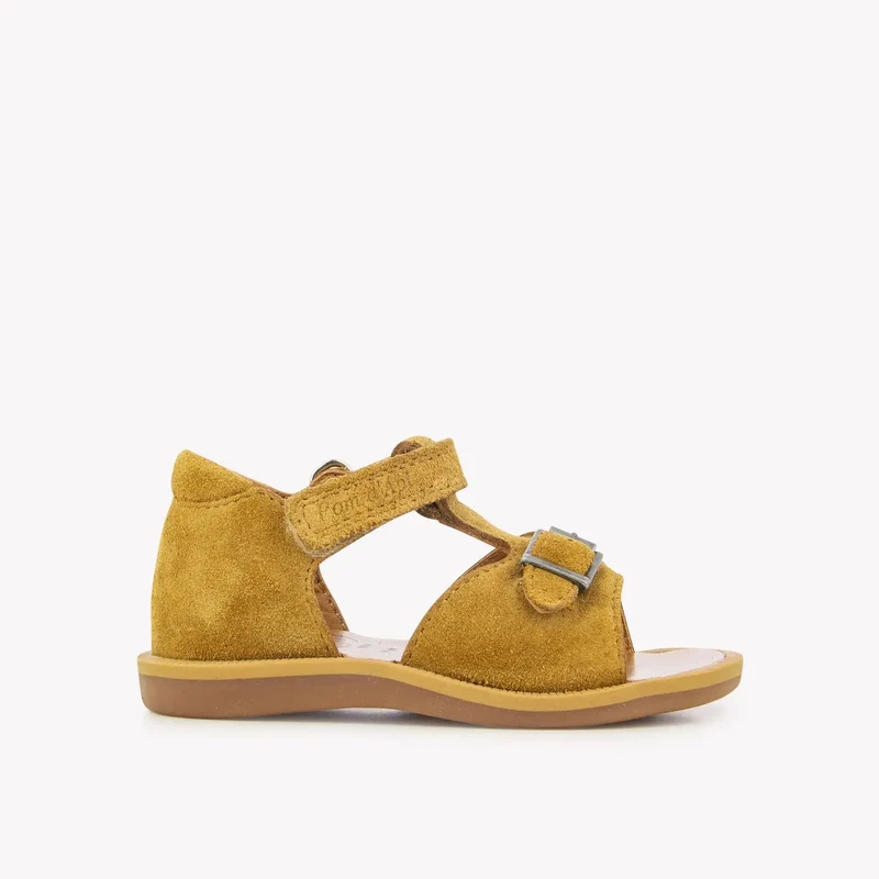 POPPY EASY - VELOURS - CAMEL