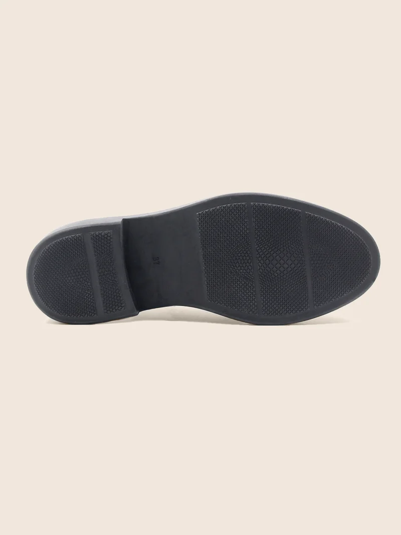 Derbies cuir brillant noir