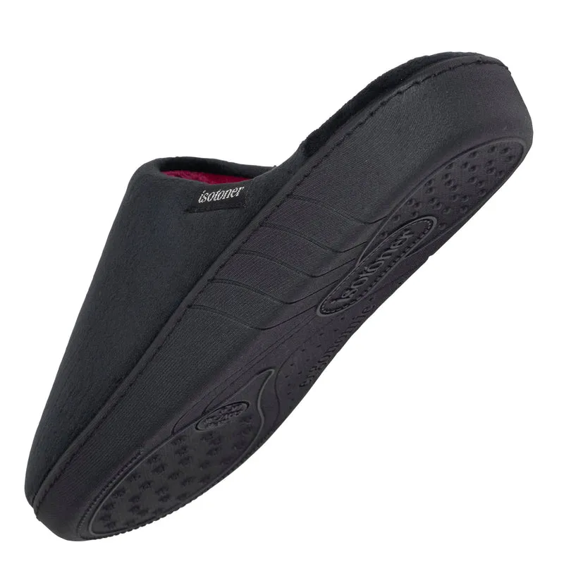 Chaussons Mules Femme Noir Rayures canard
