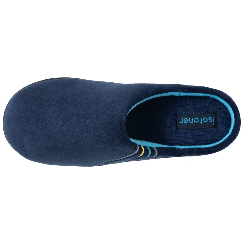 Chaussons Mules Junior velours Marine