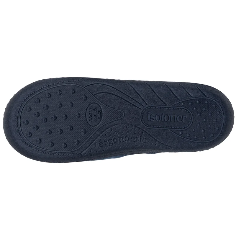 Chaussons Mules Junior velours Marine