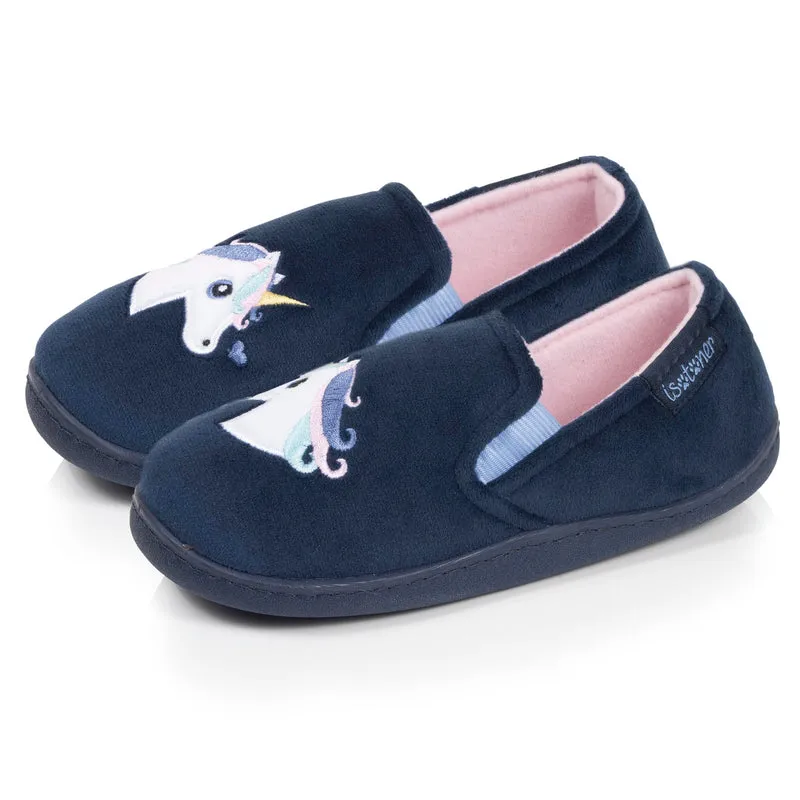 Chaussons Mocassins Enfant Marine