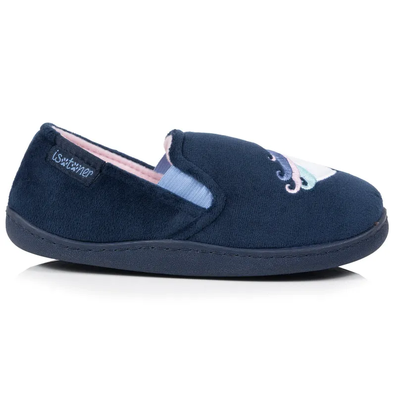Chaussons Mocassins Enfant Marine