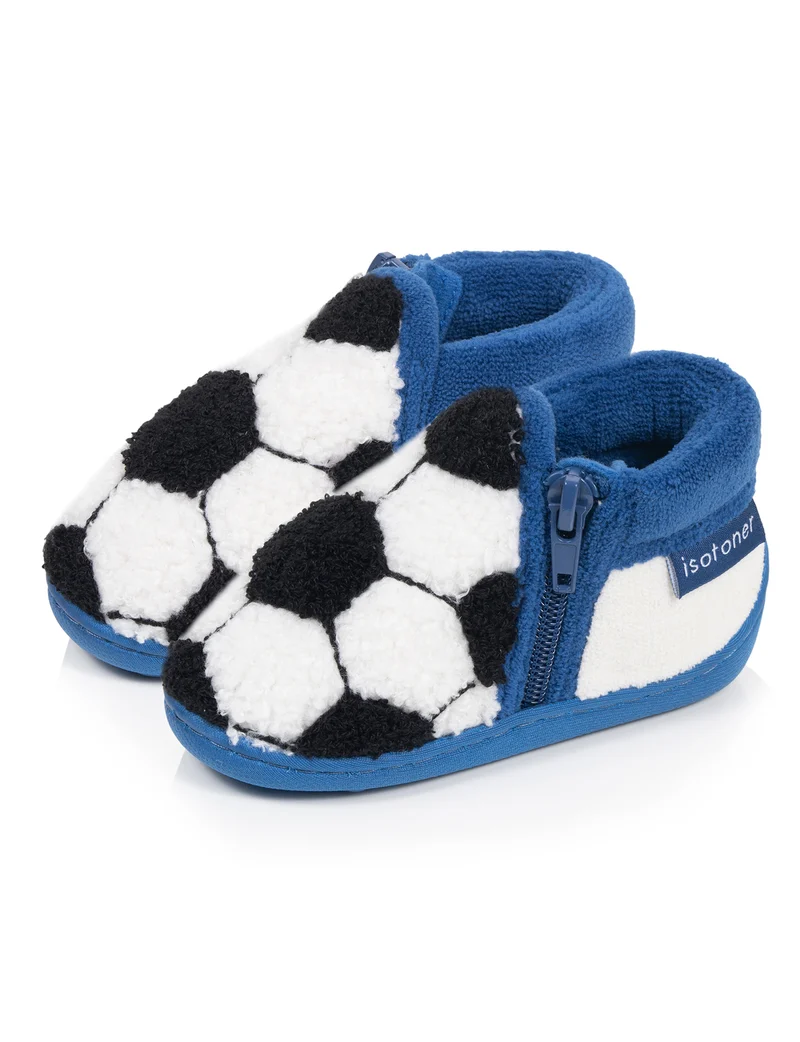 Chaussons Bottillons zip Bébé Bleu