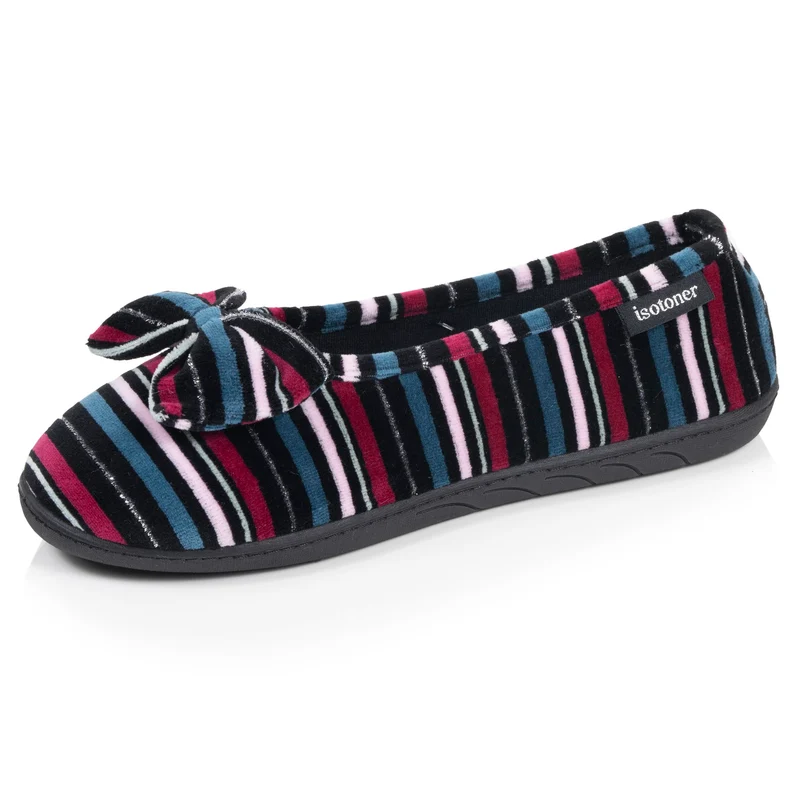 Chaussons Ballerines Femme Rayures canard
