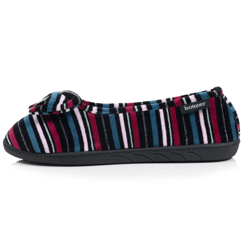 Chaussons Ballerines Femme Rayures canard