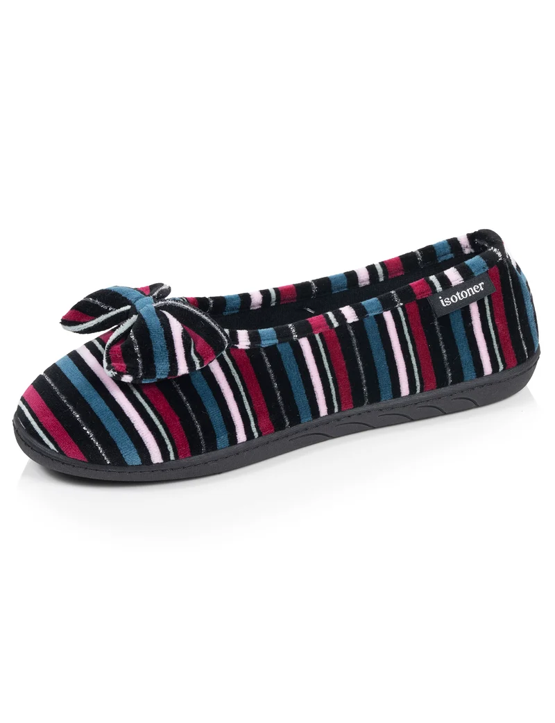 Chaussons Ballerines Femme Rayures canard