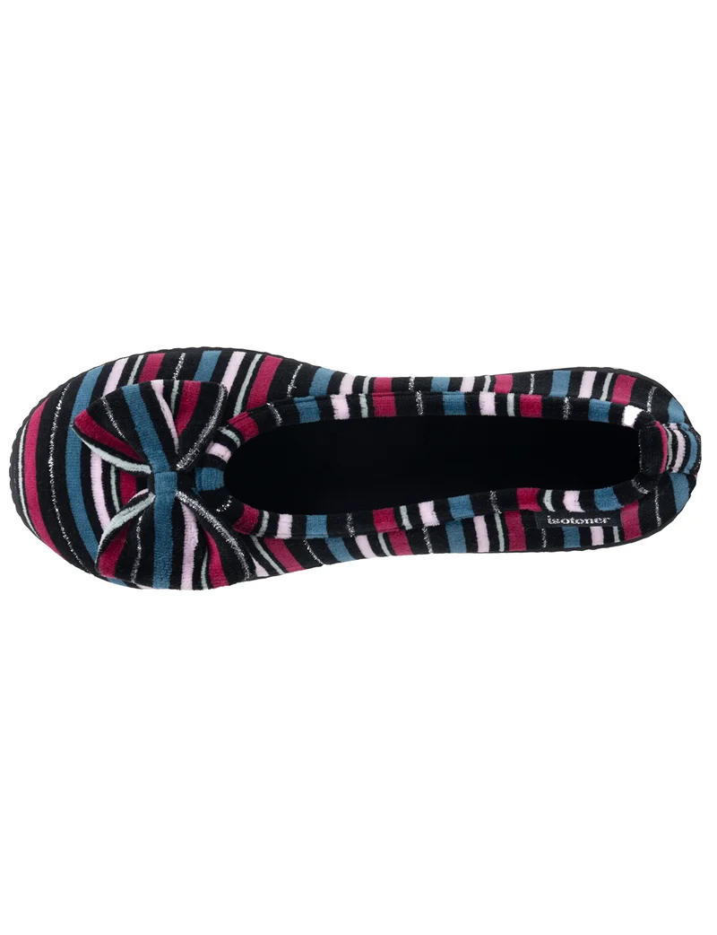 Chaussons Ballerines Femme Rayures canard