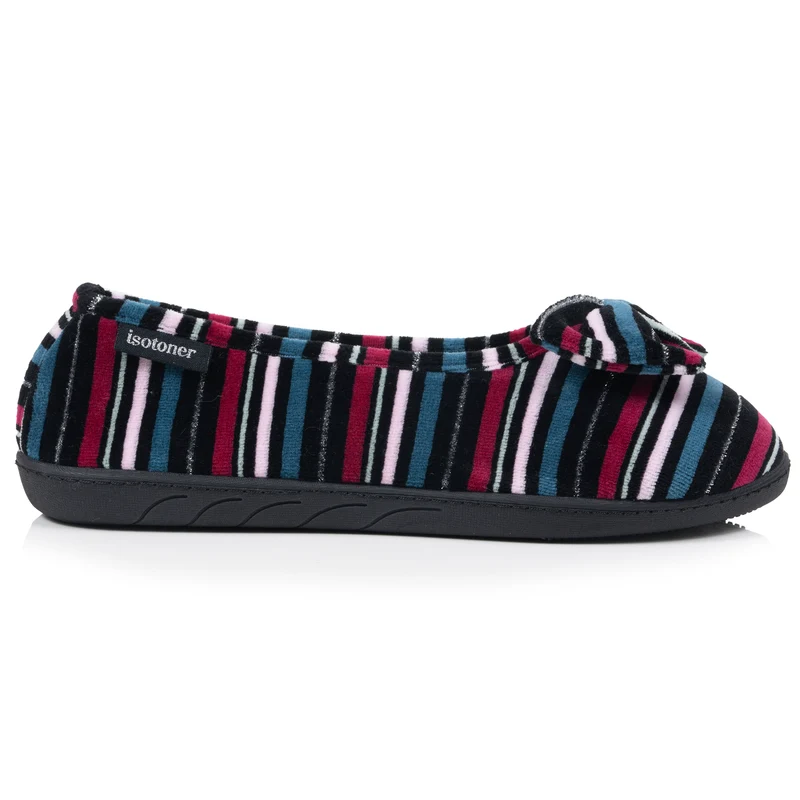 Chaussons Ballerines Femme Rayures canard